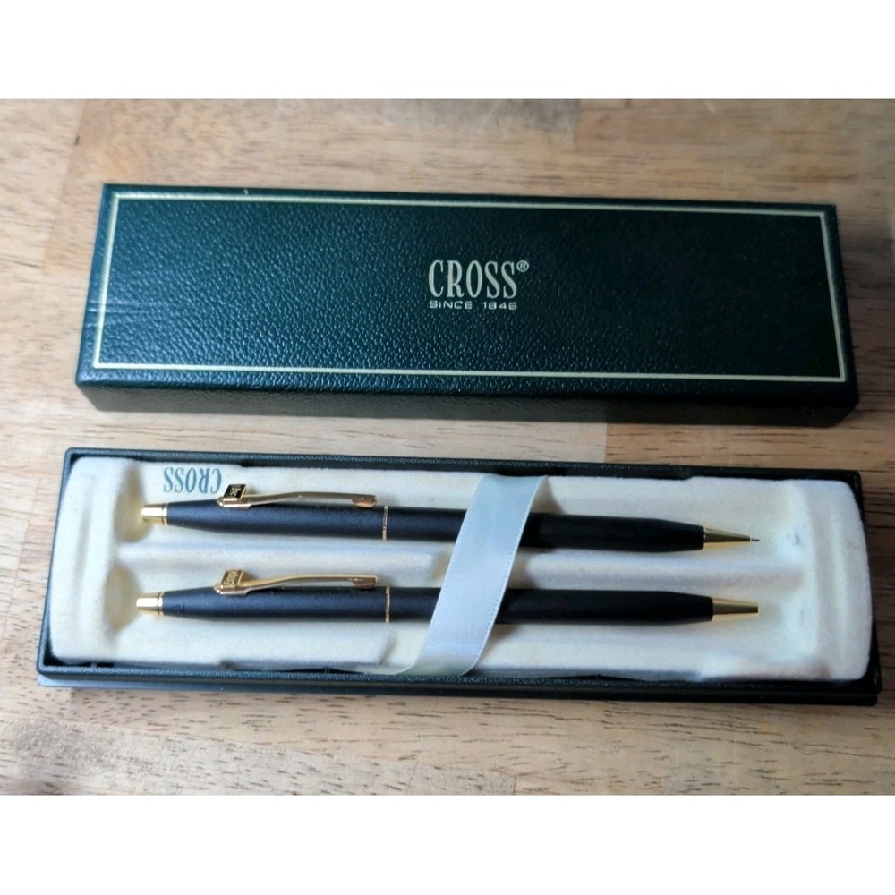Cross Classic Century Pen & Pencil Set Complete Matte Black Empi writing Tools